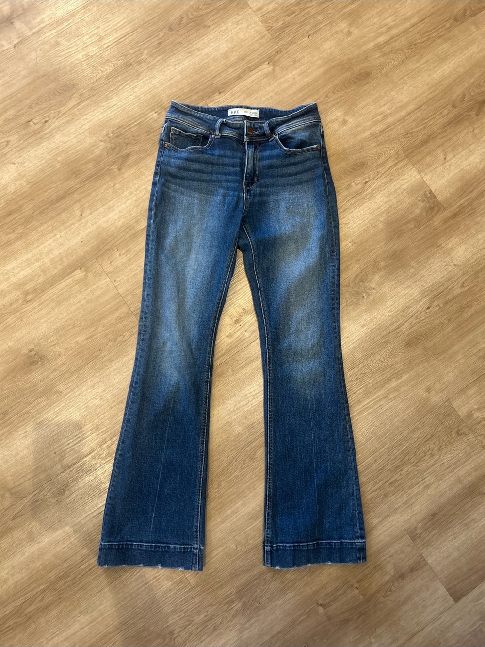 BKE Women's Dark Blue Flare Jeans